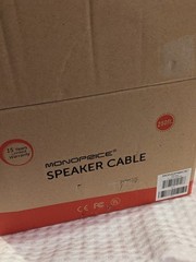 Monoprice Speaker Wire, CL2 Rated, 4-Conductor, 14AWG, 250ft, White