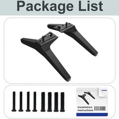 Durable ABS LG TV Stand Legs Replacement for 49-55 Inch TVs – Supports 80 lbs