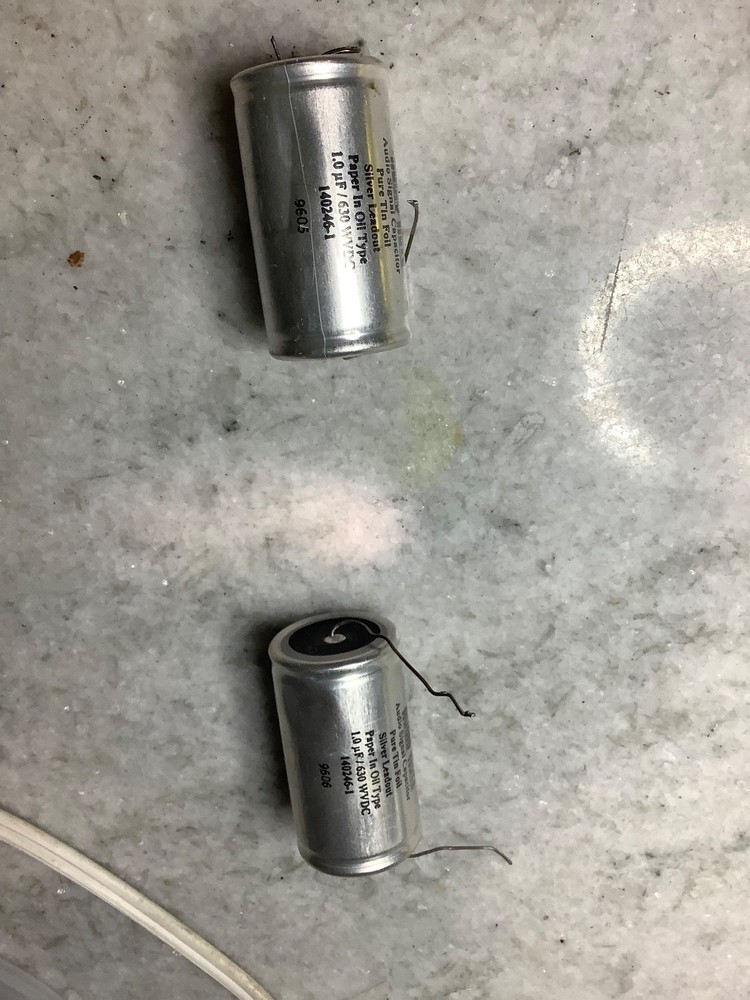 Audio Note Pure Tin Foil PIO Capacitors. 1.0ufd 400v