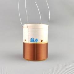 1pcs ID:58mm Double 4 + 4 Ohm Bass Voice Coil for Woofer Bass Speaker