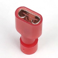 100 PCS 16-22 GA FEMALE QUICK DISCONNECT WIRE SPADE TERMINAL CRIMP CONNECTOR RED
