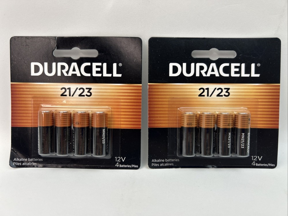 NEW 4 Pack x 2 Duracell 8 Batteries 21/23 12 Volt MN21 MN23 23AE GP23 EX 1/2029+
