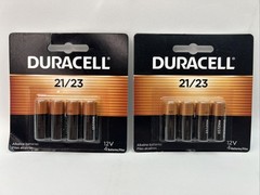 NEW 4 Pack x 2 Duracell 8 Batteries 21/23 12 Volt MN21 MN23 23AE GP23 EX 1/2029+