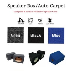 Car Boat Trunk Under-felt Carpet Audio Speaker Woofer Upholstery Box Wrap Lot
