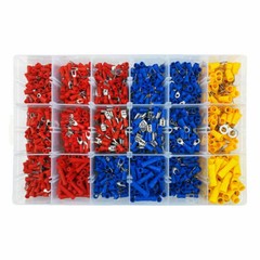 1200PCS Assorted Insulated Electrical Wire Terminals Crimp Connectors Spade Kit