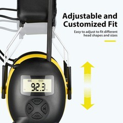 AM/FM Radio Headphones with Digital Display, 30dB AM FM Hearing Protection Sa…