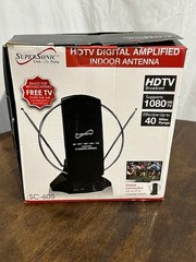 Indoor Digital TV Antenna Table Amplified Signal Booster HDTV UHF VHF FM SL13