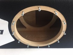 JL Audio 12w7AE ported sub box SPECIAL EDITION with white plexi port trim