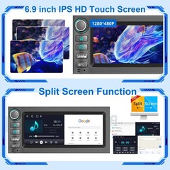 Plug play For GMC Jimmy Sonoma 1998-2001 Apple Carplay Car Stereo Radio GPS Navi