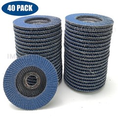 40PCS 4-1/2″×7/8” 40 Grit T29 Premium Zirconia Flap Disc Sanding Grinding New