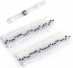 50Pcs 24-26AWG Solder Seal Sleeve Heat Shrink Butt Wire Connectors Terminals