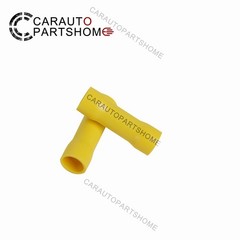 100Pcs 12-10 Gauge Insulated Butt Wire Connectors Crimp Splice Terminals Yellow