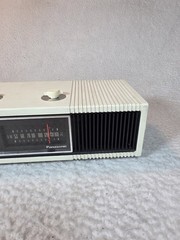 Vintage Panasonic Woodgrain Flip AM Radio Alarm Clock RC-1282 TESTED-RARE Works