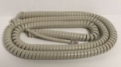 25 Foot Long Handset Cord ITT Cortelco Desk & Wall Phone Ash Beige Tan 2500 2554