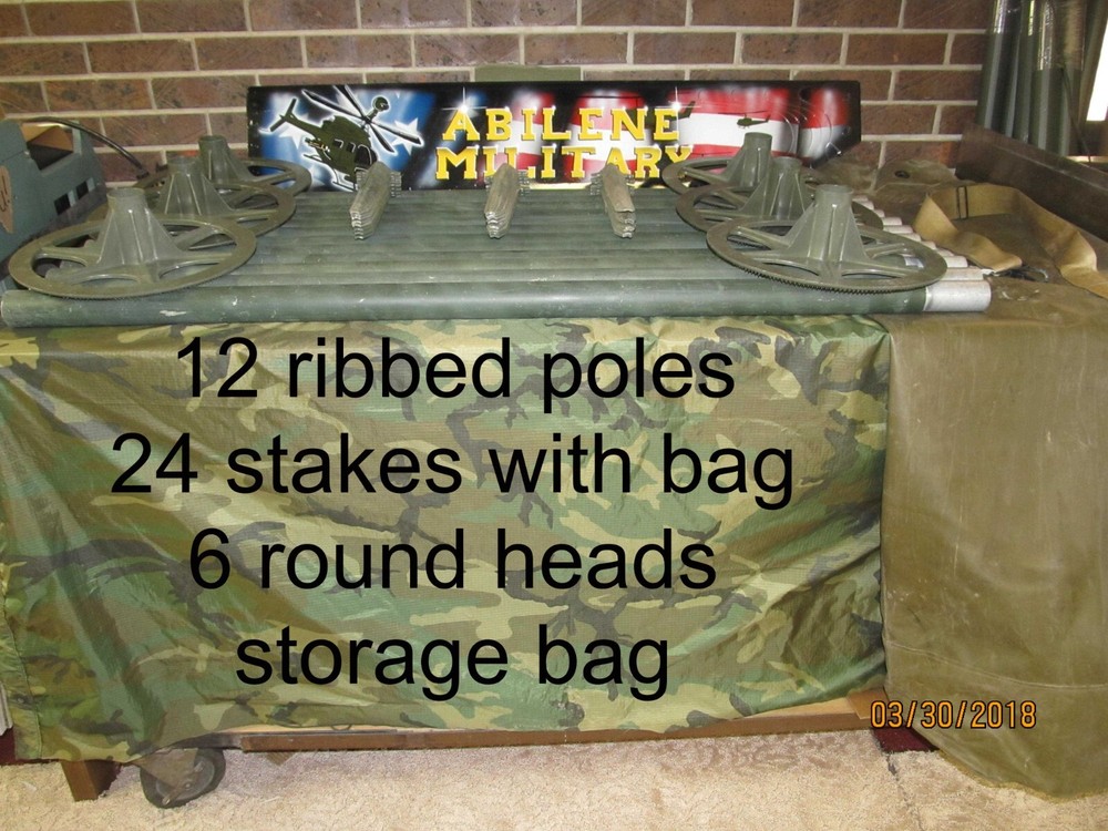 Military Camouflage Net Support Poles System Aluminum Antenna Mast Poles 4′