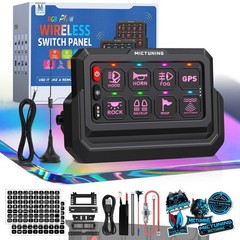 4/6/8/12 Gang Wireless Switch Panel 12V 24V Car Switch Circuit Control Relay Box