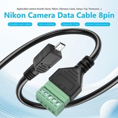 2 PCS Mini 8-Pin to 5-Pole Terminal Data Cable Mini 8-Pin Male to 5-Pole Term…
