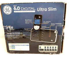 GE 28118FE1 Single Line Cordless Phone 6.0 Digital Ultra Slim – In Open Box