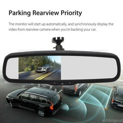 OEM 4.3″ Mirror Monitor No1 Bracket+CCD Color Reversing Backup Camera For Ford