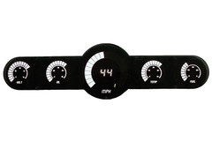 Universal Bargraph style 5.5 Gauge Panel w/ White Leds Made in the USA!