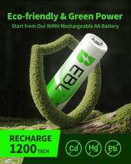 EBL AA AAA Rechargeable Batteries 2300 1100 2800mAh / NI-MH Optional Charger Lot