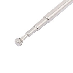 24cm 4 Section Telescoping Stainless Steel AM FM Radio Antenna 3.5mm Plug
