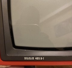 Silelis 405 D-1 USSR Red TV Vintage