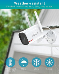 WiFi Security Cameras-DEKCO 1080p Pan Rotating 180° Wired 1 Count (Pack of 1)