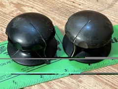 ’70s/60s vintage 53 mm large rotary console knobs Japan RCA Collins Raytheon