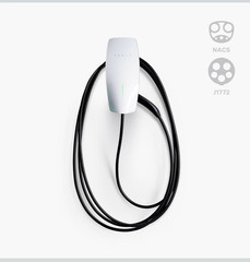Tesla Wall Connector Level 2 Hardwired Electric Vehicle EV Charger Up To 48A