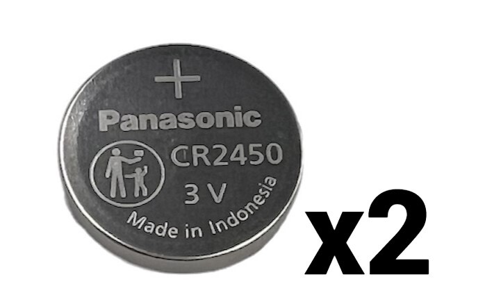 2 TWO NEW BULK PANASONIC CR2450 CR 2450 3v Lithium Battery Batteries EXP 2032