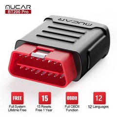 2025 MUCAR BT200 Pro All System Diagnostic Tool OBD2 Scanner For Car 15 Resets