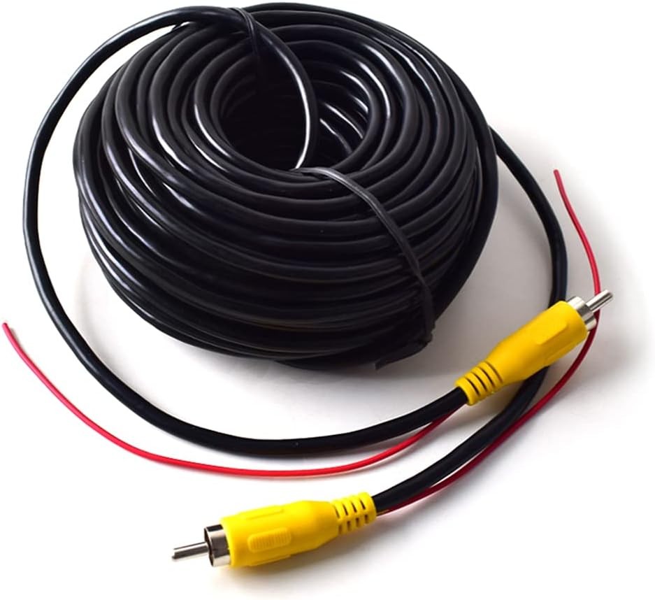 EKYLIN 15M 50FT Backup Camera Monitor 15m/50ft, RCA Cable with Trigger