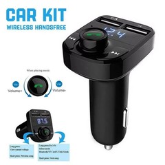 Bluetooth 5.0 Car Wireless FM Transmitter Adapter 2USB PD Charger AUX Hands-Free