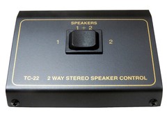 2 Pair Way Stereo Compact Rugged Speaker Switcher Selector Switch box 1×2 TC-22