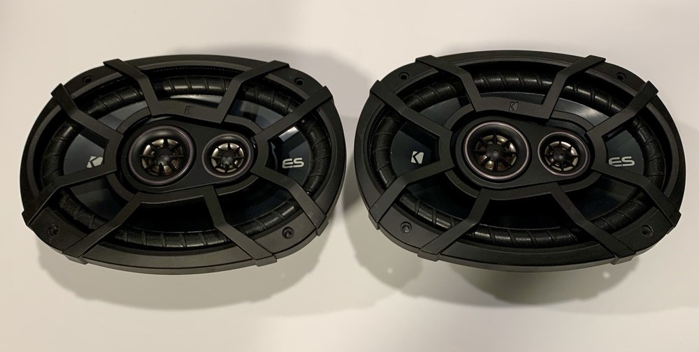 KICKER ESC693 6x9in 3-Way Car Speakers 75W RMS 350W Peak 4 Ohm 48ESC693