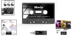Compact Cassette Player Cleaning Kit – Non-Abrasive Head Cleaner Tape Included