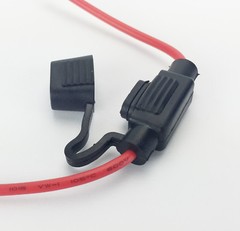 In-Line Car Fuse Holder ATM Blade Mini Fuse 16AWG cable 12/24/32V 25A Waterproof