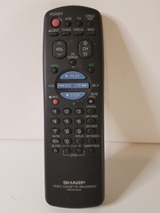 Genuine Sharp RRMCGO119AJSA Remote Control VCR Black Blue Red **TESTED**