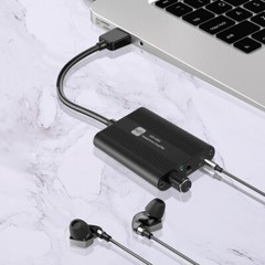 Portable HiFi Headphone Amplifier Amp 3.5mm Headset Amplifier Two-Stage GAIN