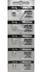5 PC Fresh ENERGIZER 364 363 SR621 SR621SW Silver Oxide WATCH 1.55v Batteries