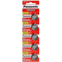 5 x Fresh PANASONIC CR 2025 CR2025 ECR2025 LITHIUM COIN CELL Battery Exp 2031