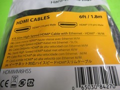 StarTech HDMIMM6HSS 6ft Slim HDMI Cable M/M Black