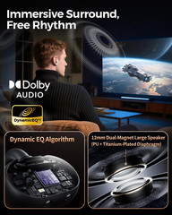SoundPEATS Clip1 Open Ear Earbuds with Dolby Audio | Comfortable & Secure Clip-o