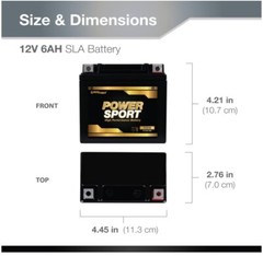 Expert Power YTZ7S 12V 6AH Battery for Honda 50 NPS50, S Ruckus 2016