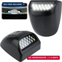 BFXM 2 PCS License Plate Light, Full LED Tag Lights, 6500K White Lamp Assembly R