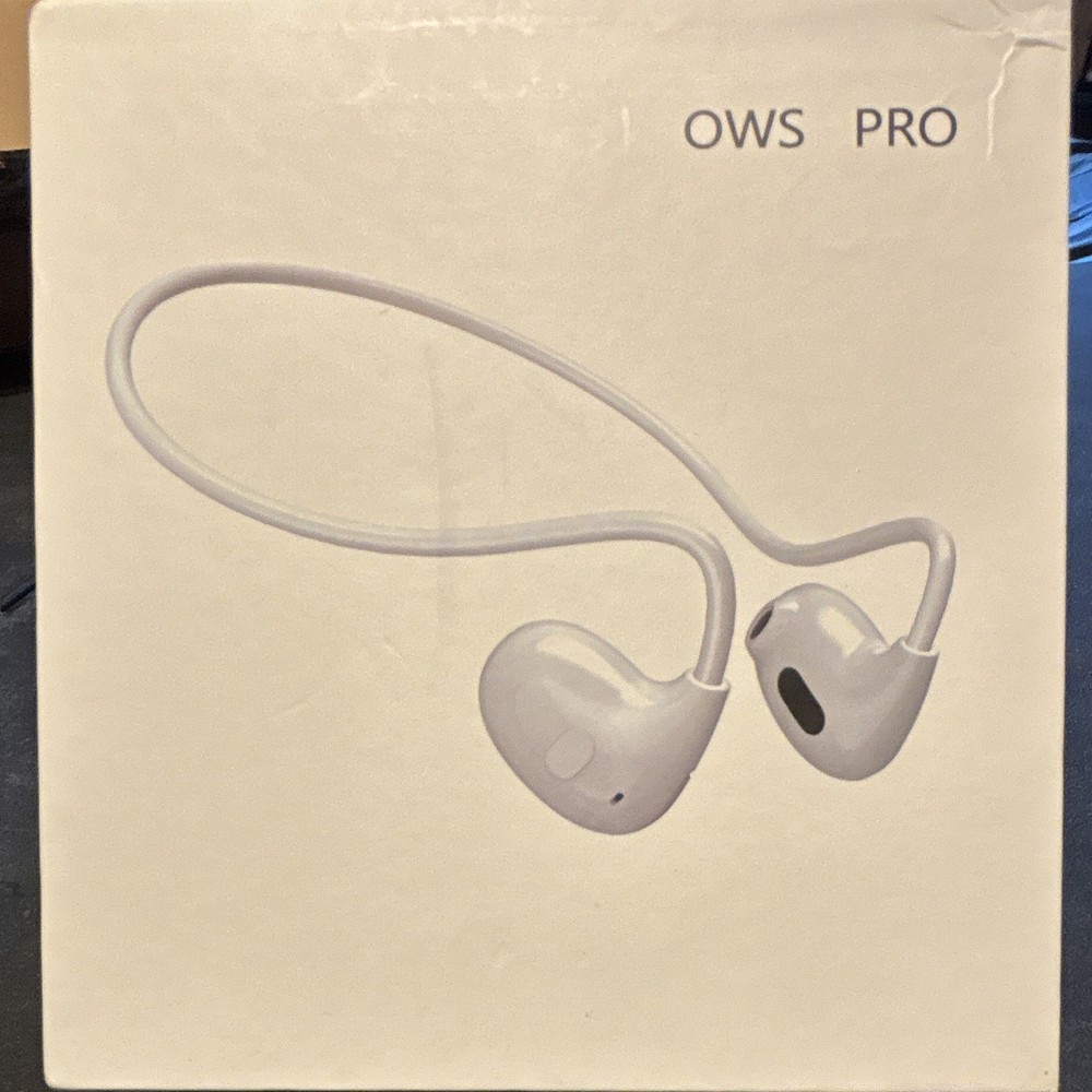 OWS PRO VV4 Wireless Bluetooth Neckband Earbuds, White, USB-C Charging