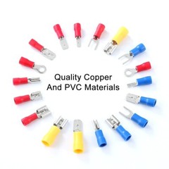 102/300X Assorted Insulated Spade Electrical Wire Connectors Crimp Terminals Kit