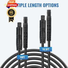 EWAY 4 Pin Extension Cable (10FT/3M) for Dash Cam Rear View 10FT, Black