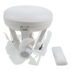 Adjustable LED Ceiling Fan Light with Remote Control for Living Room or Bedroom